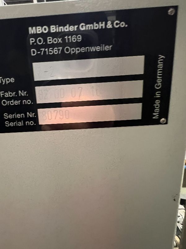 Used 2000 MBO Z2 Knife Folding Unit